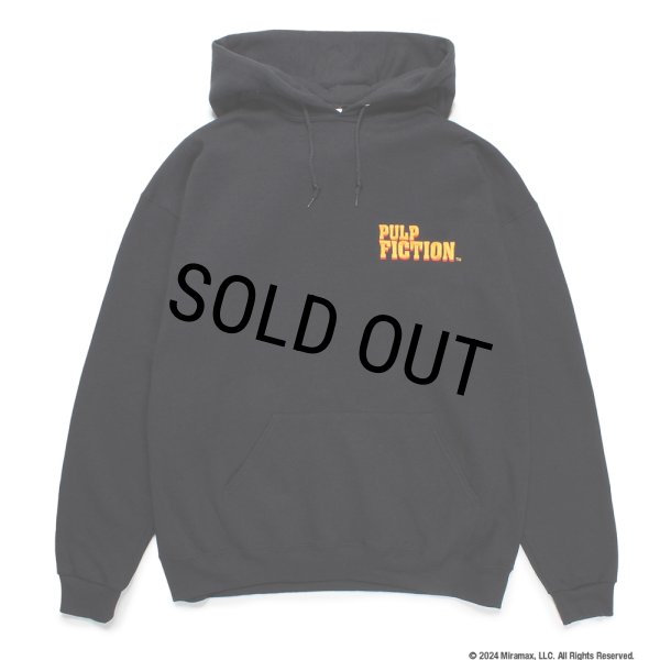 画像2: WACKO MARIA/PULP FICTION / HOODED SWEAT SHIRT（BLACK）［プルオーバーパーカー-24秋冬］ (2)
