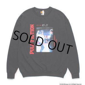画像: WACKO MARIA/PULP FICTION / SWEAT SHIRT（BLACK）［クルーネックスウェット-24秋冬］