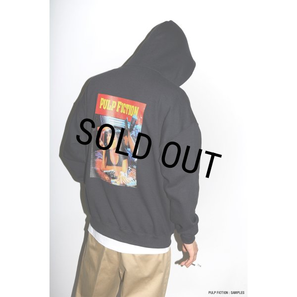 WACKO MARIA/PULP FICTION / HOODED SWEAT SHIRT（BLACK）［プル