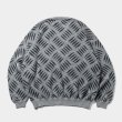 画像2: 【30%OFF】TIGHTBOOTH/CHECKER PLATE MOHAIR SWEATER（Grey）［チェッカープレートモヘアセーター-24秋冬］ (2)