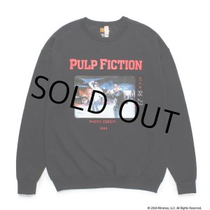 画像: WACKO MARIA/PULP FICTION / SWEAT SHIRT（BLACK）［クルーネックスウェット-24秋冬］