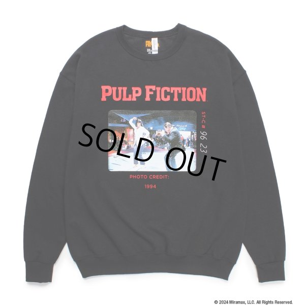 画像1: WACKO MARIA/PULP FICTION / SWEAT SHIRT（BLACK）［クルーネックスウェット-24秋冬］ (1)