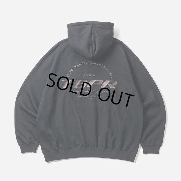 画像1: 【30%OFF】TIGHTBOOTH/STRAIGHT UP HOODED SWEAT SHIRT（Black）［プルオーバーパーカー-24秋冬］ (1)