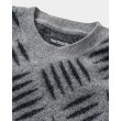 画像3: 【30%OFF】TIGHTBOOTH/CHECKER PLATE MOHAIR SWEATER（Grey）［チェッカープレートモヘアセーター-24秋冬］ (3)