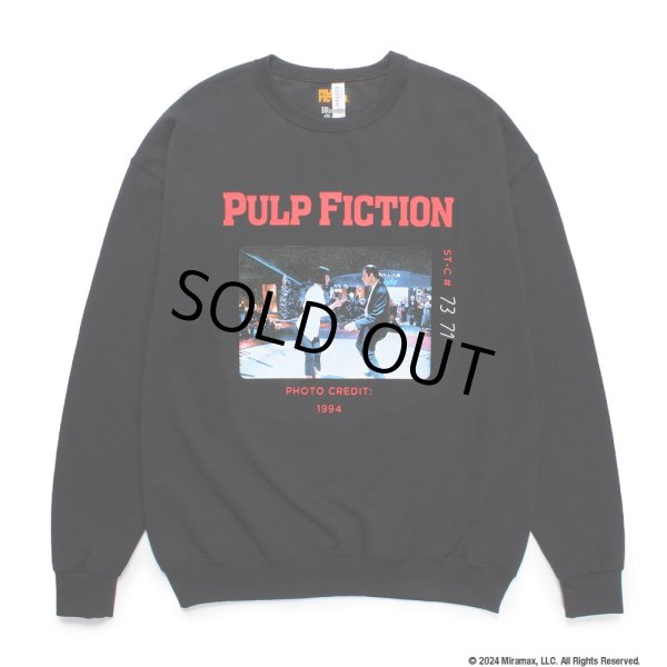 画像1: WACKO MARIA/PULP FICTION / SWEAT SHIRT（BLACK）［クルーネックスウェット-24秋冬］ (1)