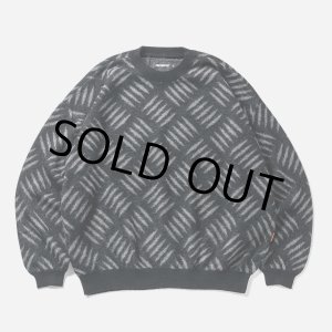 画像: 【30%OFF】TIGHTBOOTH/CHECKER PLATE MOHAIR SWEATER（Black）［チェッカープレートモヘアセーター-24秋冬］