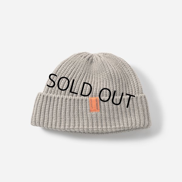 画像1: TIGHTBOOTH/TAG BEANIE（Grey）［ビーニー-24秋冬］ (1)