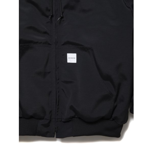COOTIE PRODUCTIONS/Padded Nylon OX hooded Work Jacket（Black