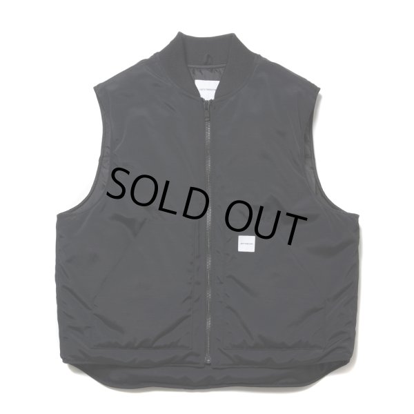 画像1: COOTIE PRODUCTIONS/Padded Nylon OX Work Vest（Black）［ワークベスト-24秋冬］ (1)