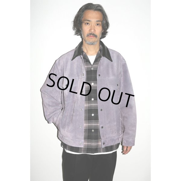 画像4: WACKO MARIA/SUEDE TRUCKER JACKET（BLACK）［スウェードレザートラッカーJKT-24秋冬］ (4)