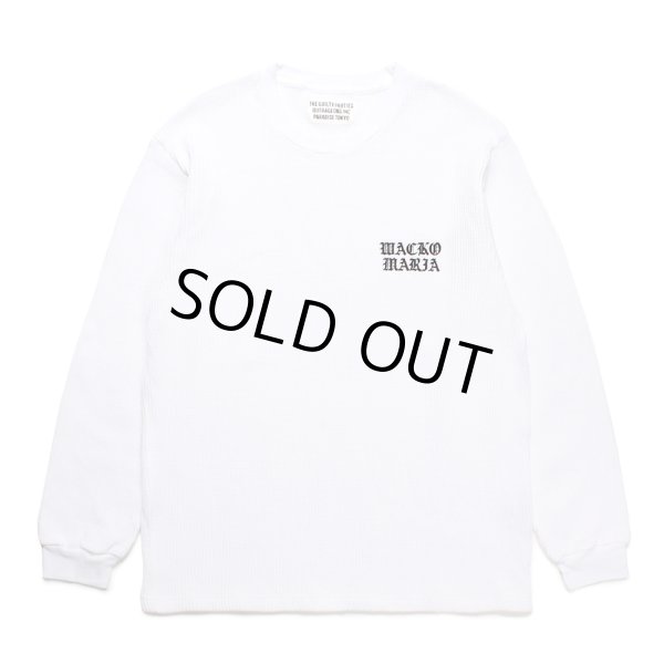 画像1: WACKO MARIA/THERMAL CREW NECK SHIRT（WHITE）［サーマル長袖-24秋冬］ (1)