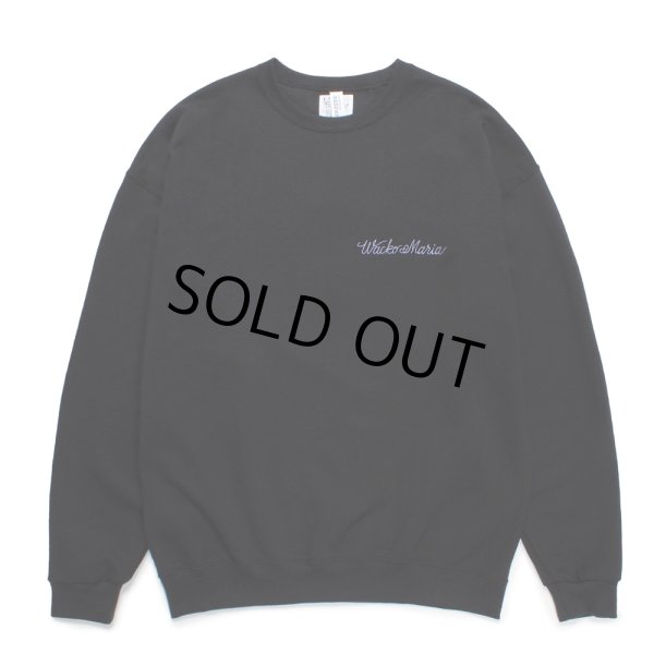 画像2: WACKO MARIA/世界平和プロジェクト / SWEAT SHIRT（BLACK）［クルーネックスウェット-24秋冬］ (2)