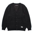 画像1: WACKO MARIA/GLITTER MOHAIR KNIT CARDIGAN（BLACK/RAINBOW）［グリッダーモヘアカーディガン-24秋冬］ (1)