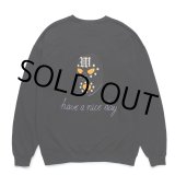 画像: WACKO MARIA/世界平和プロジェクト / SWEAT SHIRT（BLACK）［クルーネックスウェット-24秋冬］