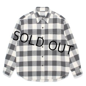 画像: WACKO MARIA/CHECK FLANNEL SHIRT（WHITE）［チェックフランネルシャツ-24秋冬］
