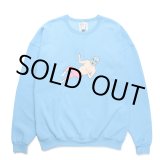 画像: WACKO MARIA/世界平和プロジェクト / SWEAT SHIRT（BLUE）［クルーネックスウェット-24秋冬］