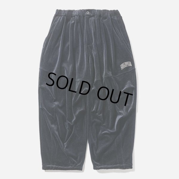 画像1: TIGHTBOOTH/VELOUR BALLOON PANTS（Black）［ベロアバルーンパンツ-24秋冬］ (1)