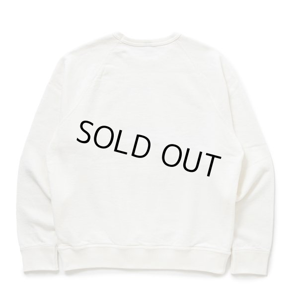 画像2: RATS/LOGO BINDER NECK SWEAT（WHITE）［クルーネックスウェット-24秋冬］ (2)