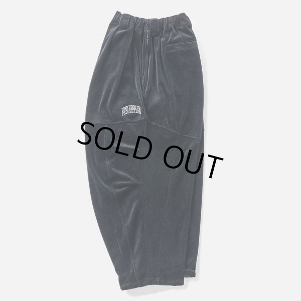 画像2: TIGHTBOOTH/VELOUR BALLOON PANTS（Black）［ベロアバルーンパンツ-24秋冬］ (2)