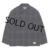画像: WACKO MARIA/CHECK FLEECE SHIRT JACKET（NAVY）［チェックフリースシャツJKT-24秋冬］