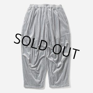 画像: TIGHTBOOTH/VELOUR BALLOON PANTS（Hether Grey）［ベロアバルーンパンツ-24秋冬］