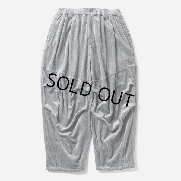 画像1: TIGHTBOOTH/VELOUR BALLOON PANTS（Hether Grey）［ベロアバルーンパンツ-24秋冬］ (1)