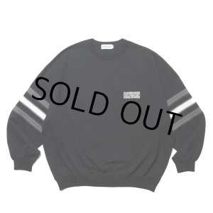 画像: COOTIE PRODUCTIONS/Heavy Oz Jersey Jacquard Sleeve Crew（Black）［ジャガードスリーブクルー-24秋冬］
