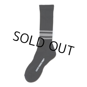 画像: COOTIE PRODUCTIONS/Raza High Socks（Border）（Black）［ハイソックス-24秋冬］