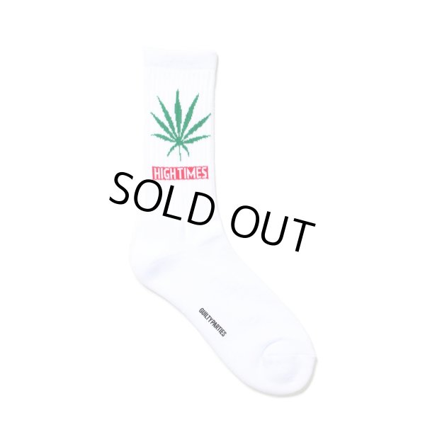 画像1: WACKO MARIA/HIGH TIMES / JACQUARD SOCKS（WHITE）［ジャガードソックス-24秋冬］ (1)