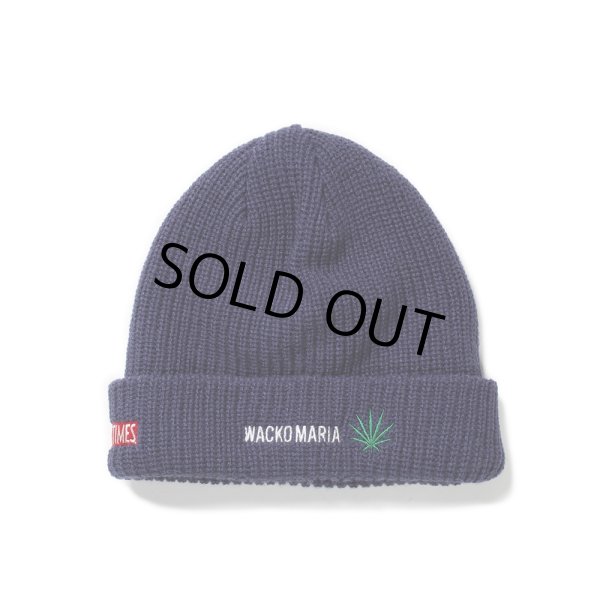 画像2: WACKO MARIA/HIGH TIMES / WATCH CAP（NAVY）［ニットキャップ-24秋冬］ (2)