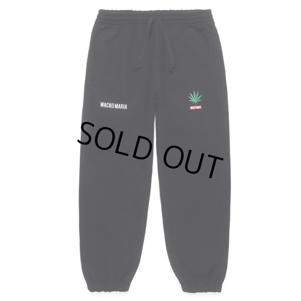 画像1: WACKO MARIA/HIGH TIMES / HEAVY WEIGHT SWEAT PANTS（BLACK）［スウェットパンツ-24秋冬］ (1)