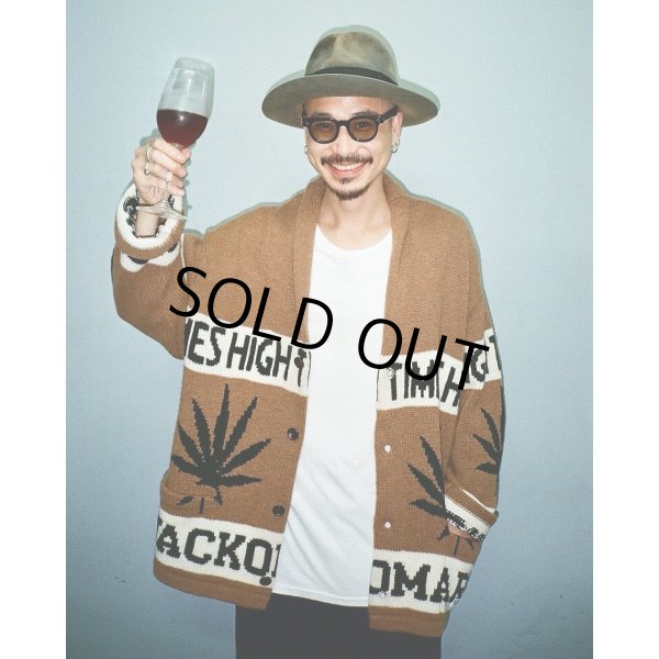 画像3: WACKO MARIA/HIGH TIMES / COWICHAN SWEATER（BROWN）［カウチンセーター-24秋冬］ (3)