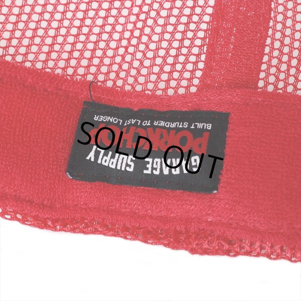 画像5: PORKCHOP/BAR&SHIELD MESH CAP（RED）［メッシュキャップ-24秋冬］ (5)