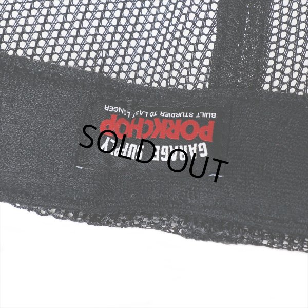 画像5: PORKCHOP/BAR&SHIELD MESH CAP（BLACK）［メッシュキャップ-24秋冬］ (5)
