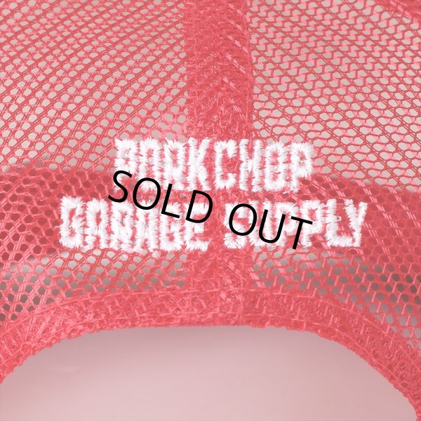 画像4: PORKCHOP/BAR&SHIELD MESH CAP（RED）［メッシュキャップ-24秋冬］ (4)