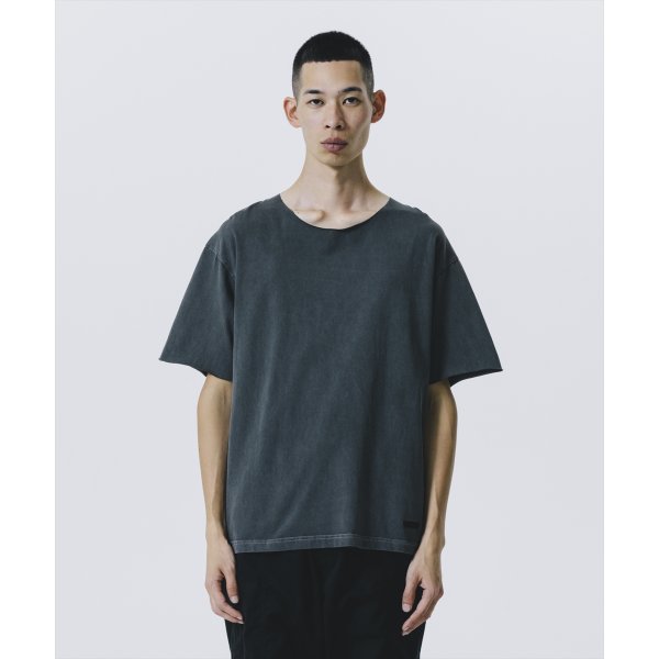 画像5: 【20％OFF】ROTTWEILER/PIGMENT CUT OFF TEE（CHARCOAL）［ピグメント染めカットオフT-25春夏］ (5)