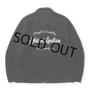 画像: CALEE/PE MELTON SWINGTOP ＜BLATANT LOCALISM＞（BLACK）［PEメルトンスウィングトップ-24秋冬］