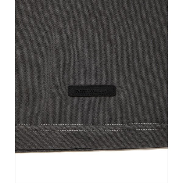 画像4: 【20％OFF】ROTTWEILER/PIGMENT CUT OFF TEE（CHARCOAL）［ピグメント染めカットオフT-25春夏］ (4)