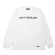 画像1: ROTTWEILER/R9 LOGO LS TEE（WHITE）［オリジナル長袖T-25春夏］ (1)