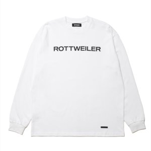 画像: ROTTWEILER/R9 LOGO LS TEE（WHITE）［オリジナル長袖T-25春夏］