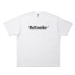 画像1: ROTTWEILER/RW TEE（WHITE）［プリントT-25春夏］ (1)