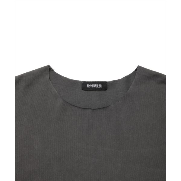 画像3: 【20％OFF】ROTTWEILER/PIGMENT CUT OFF TEE（CHARCOAL）［ピグメント染めカットオフT-25春夏］ (3)