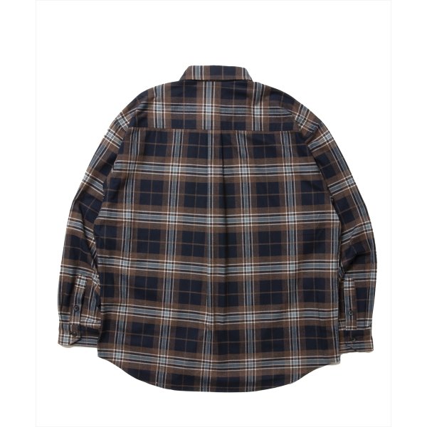 画像2: ROTTWEILER/R9 BRUSHED TWILL SHIRT（BROWN）［ブラッシュドツイルシャツ-25春夏］ (2)