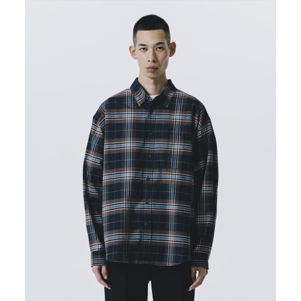 画像4: ROTTWEILER/R9 BRUSHED TWILL SHIRT（BROWN）［ブラッシュドツイルシャツ-25春夏］ (4)