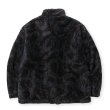 画像2: 【40%OFF】CALEE/NYLON RIP FLEECE TRACK TYPE JACKET ＜SNAKE PATTERN＞（BLACK/CHARCOAL）［フリーストラックタイプJKT-24秋冬］ (2)