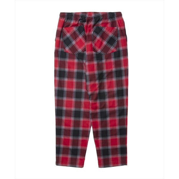 画像2: ROTTWEILER/R9 NEL CHECK PANTS（RED）［ネルチェックパンツ-25春夏］ (2)