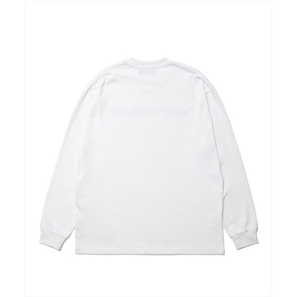 画像2: ROTTWEILER/R9 LOGO LS TEE（WHITE）［オリジナル長袖T-25春夏］ (2)