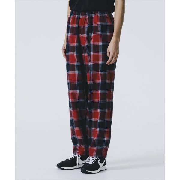 画像4: ROTTWEILER/R9 NEL CHECK PANTS（RED）［ネルチェックパンツ-25春夏］ (4)