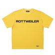 画像1: ROTTWEILER/R9 LOGO TEE（YELLOW）［オリジナルT-25春夏］ (1)