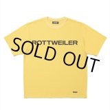 画像: ROTTWEILER/R9 LOGO TEE（YELLOW）［オリジナルT-25春夏］